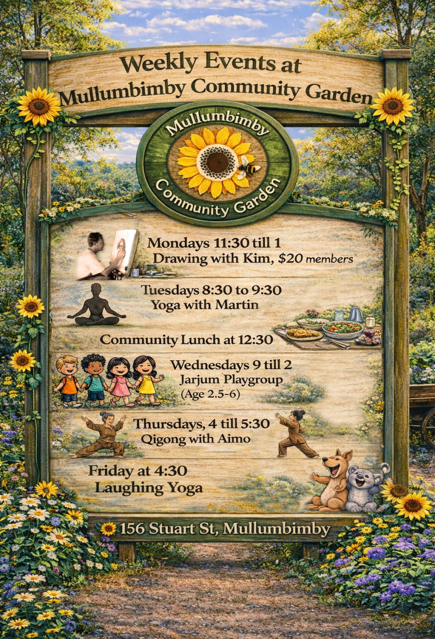 Mullumbimby Community Events Poster